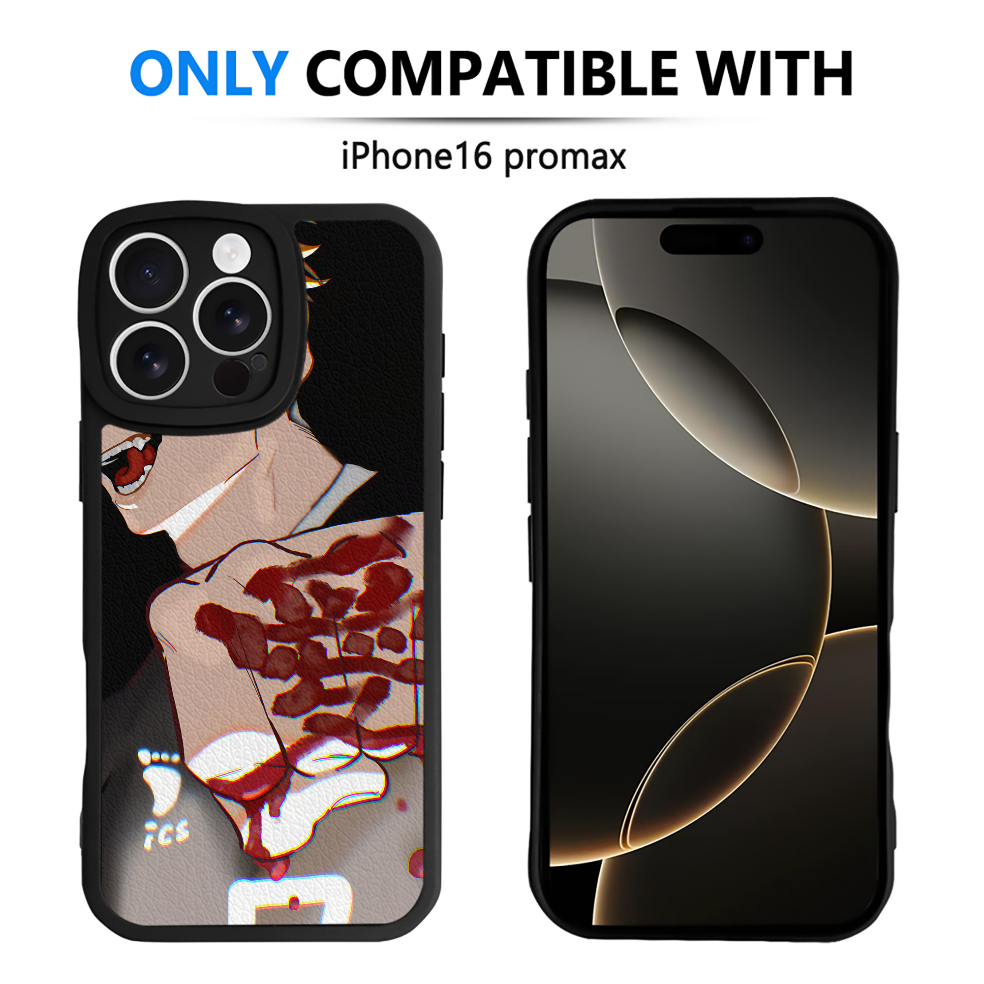 （画像用） ハイキュー!! Haikyu!! 【iPhone 16シリーズ対応】シリコンスマホケース（レザー調） 材質：シリコン